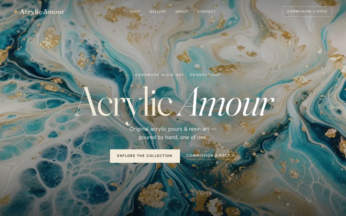 Acrylic Amour, a client art storefront